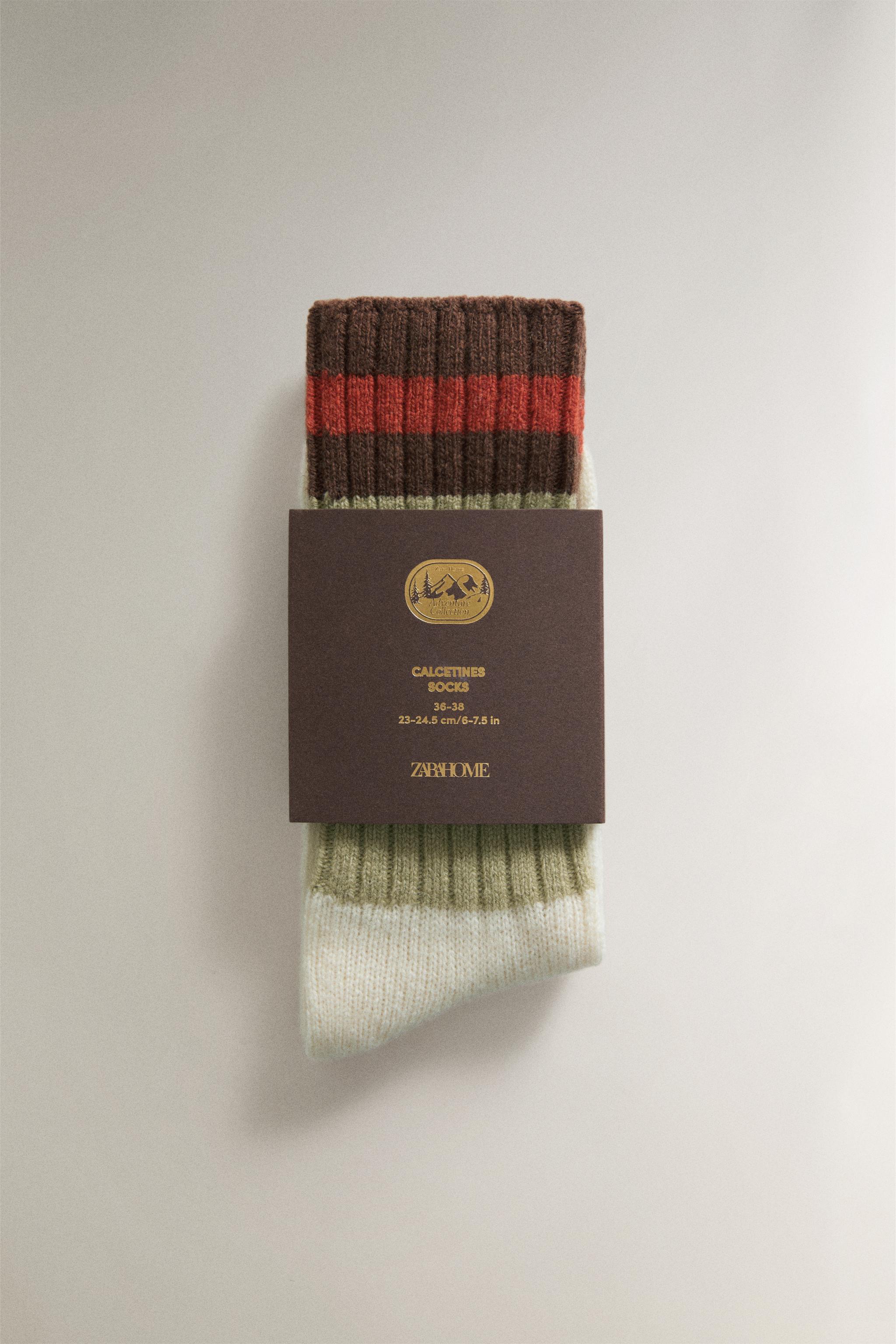STRIPED WOOL SOCKS
